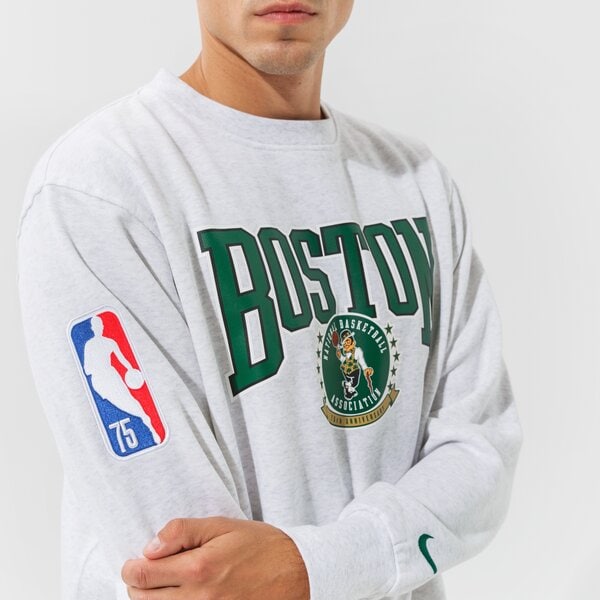 Vīriešu džemperis NIKE DŽEMPERIS BOS M NK FLC CREW CTS 75 NBA dj2796-051 krāsa pelēka