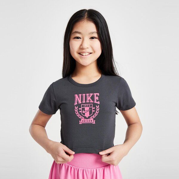 T krekli bērniem NIKE T-KREKLS G NSW TREND BABY TEE GIRL fv5308-060 krāsa pelēka