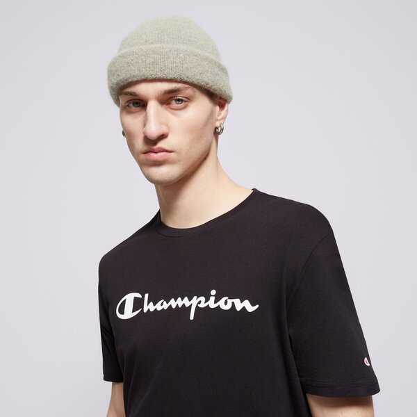 Vīriešu t krekli CHAMPION T-SHIRT CREWNECK T-SHIRT 216957kk001 krāsa melna