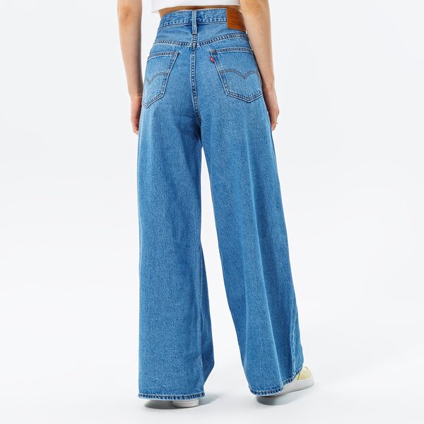Sieviešu bikses LEVI'S BIKSES XL FLOOD a4020-0003 krāsa tumši zila