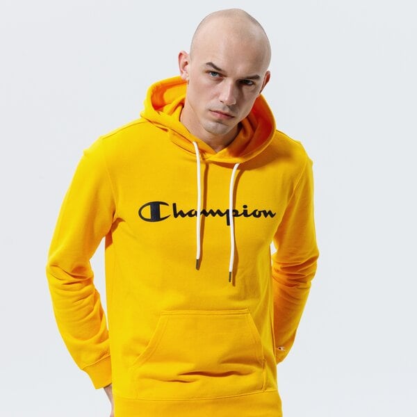 Vīriešu džemperis CHAMPION  DŽEMPERIS AR KAPUCI  HOODED SWEATSHIRT 214138ys058 krāsa dzeltena