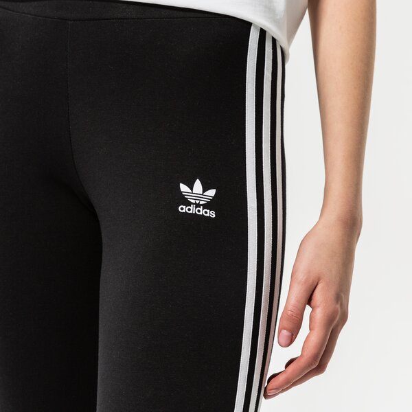 Sieviešu bikses ADIDAS LEGGINGS 3 STRIPES TIGHT hd2350 krāsa melna