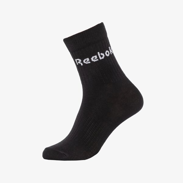 Sieviešu zeķes REEBOK ZEĶES ACT CORE MID CREW SOCK 3P gh0331 krāsa melna