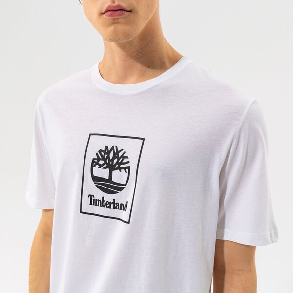 Vīriešu t krekli TIMBERLAND T-SHIRT TREE LOGO TEE WHITE tb0a5pjv1001 krāsa balta