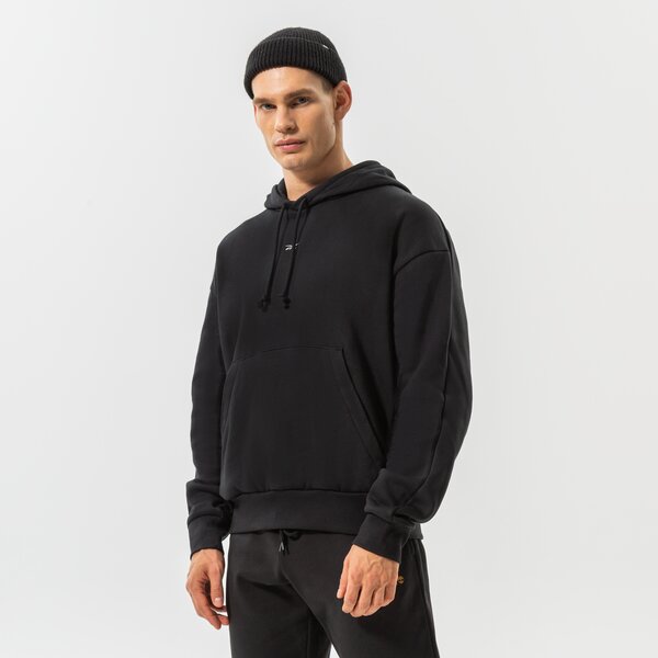 Vīriešu džemperis REEBOK  DŽEMPERIS AR KAPUCI    CLASSIC ESSENTIAL HOODIE hm3120 krāsa melna