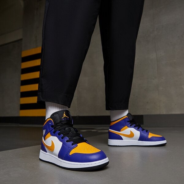 Sporta apavi bērniem AIR JORDAN 1 MID (GS) dq8423-517 krāsa violeta