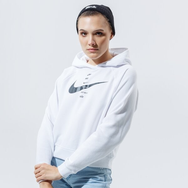 Sieviešu džemperis NIKE  DŽEMPERIS AR KAPUCI  W NSW SWSH HOODIE FLC B cu5676-101 krāsa balta