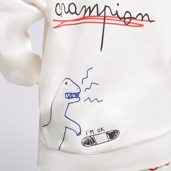 Sieviešu džemperis CHAMPION  DŽEMPERIS AR KAPUCI  HOODED SWEATSHIRT 116274ww036 krāsa balta
