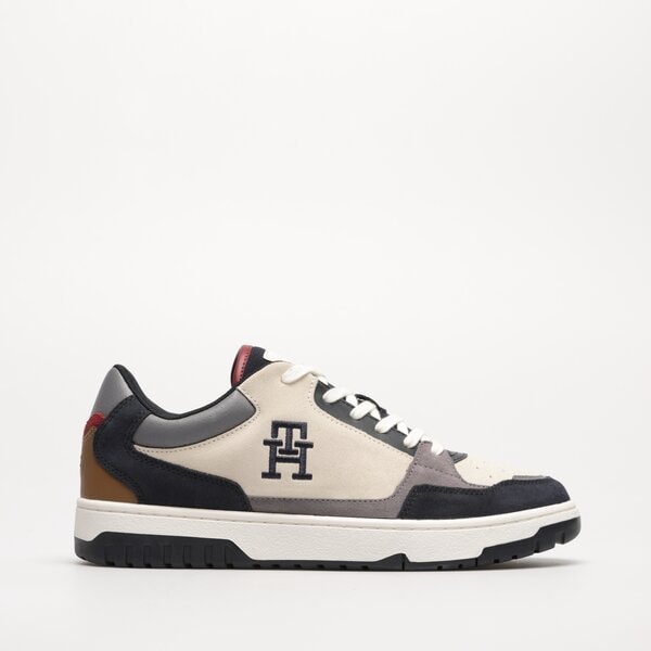Sporta apavi vīriešiem TOMMY HILFIGER TH BASKET BETTER SUEDE MIX fm0fm04822dw5 krāsa tumši zila