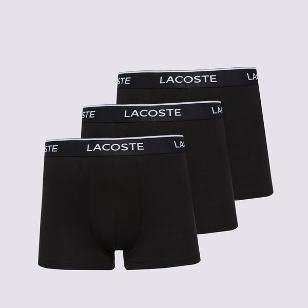 Vīriešu apakšveļa LACOSTE 3 PACK BOXER SHORTS 5h3389031 krāsa melna