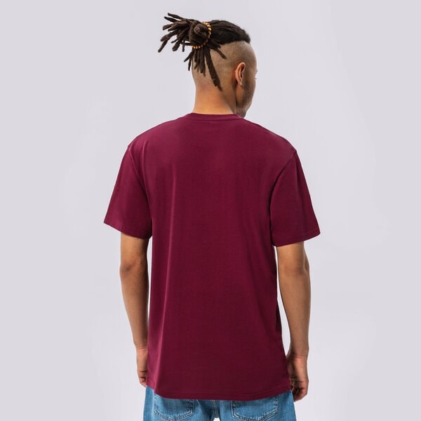 Vīriešu t krekli VANS T-SHIRT MN LEFT CHEST LOGO TEE BURGUNDY vn0a3czebrg1 krāsa bordo