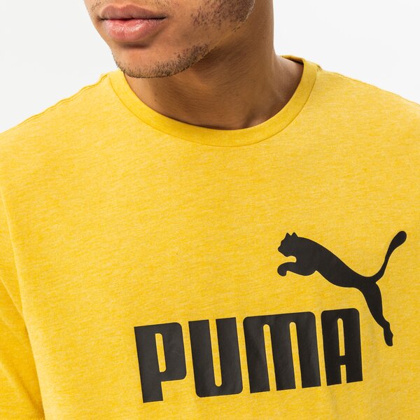 Vīriešu t krekli PUMA T-SHIRT ESS HEATHER TEE 58673631 krāsa dzeltena