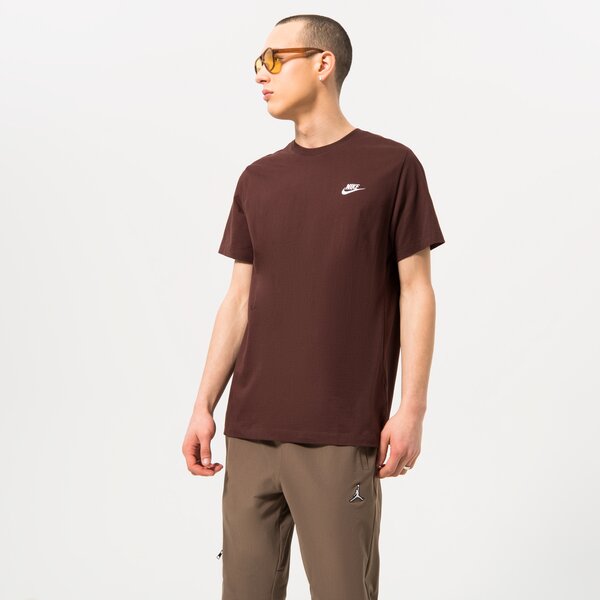 Vīriešu t krekli NIKE T-SHIRT NIKE SPORTSWEAR CLUB ar4997-227 krāsa brūna