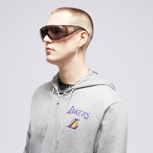 Vīriešu džemperis NEW ERA DŽEMPERIS ROZP. Z KAPT. NBA   LOS ANGELES LAKERS LOS 60348865 krāsa pelēka