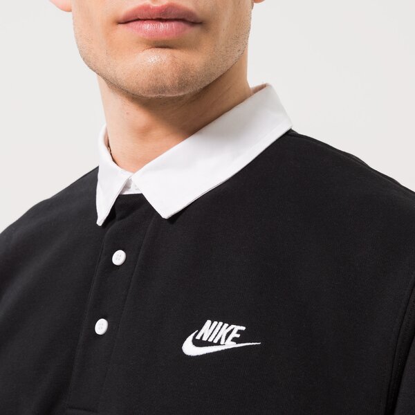 Vīriešu t krekli NIKE T-KREKLS M NK CLUB BB LS POLO dx0537-010 krāsa melna