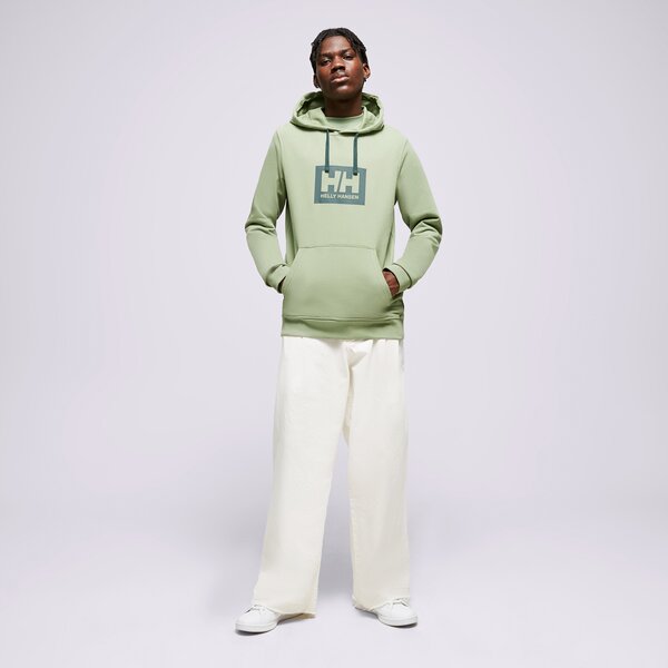 Vīriešu džemperis HELLY HANSEN  DŽEMPERIS AR KAPUCI  HH BOX HOODIE 53289406 krāsa zaļa