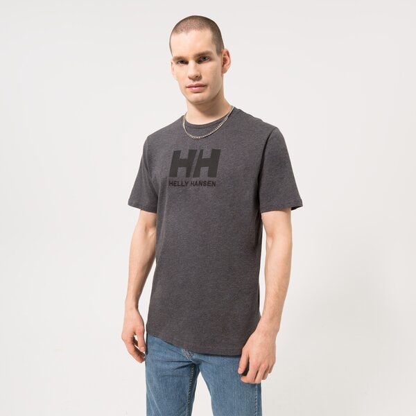 Vīriešu t krekli HELLY HANSEN T-SHIRT HH LOGO T-SHIRT 33979982 krāsa pelēka