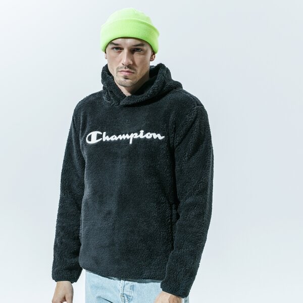 Vīriešu džemperis CHAMPION DŽEMPERIS HOODED TOP 214973kk001 krāsa melna