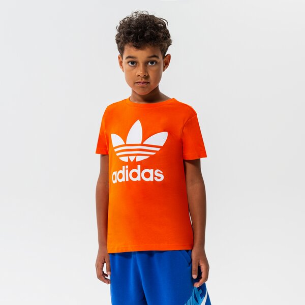 T krekli bērniem ADIDAS T-SHIRT TREFOIL TEE BOY hk0261 krāsa oranža