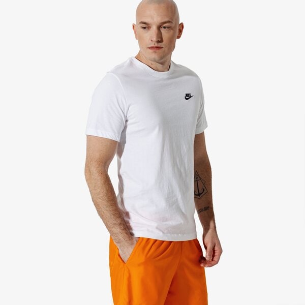 Vīriešu t krekli NIKE T-SHIRT SPORTSWEAR CLUB ar4997-101 krāsa balta