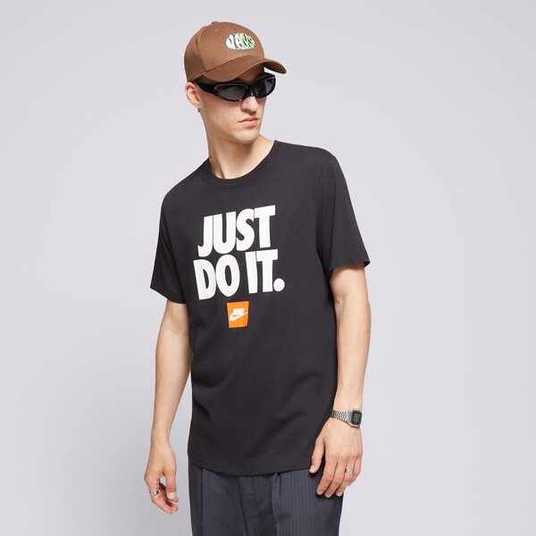 Vīriešu t krekli NIKE T-SHIRT M NSW TEE FRAN JDI VERBIAGE dz2989-010 krāsa melna