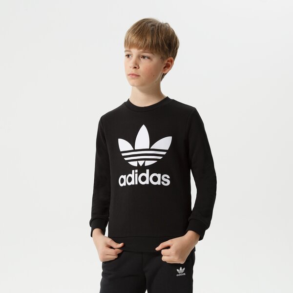 Džemperi bērniem ADIDAS DŽEMPERIS TREFOIL CREW BOY ed7797 krāsa melna