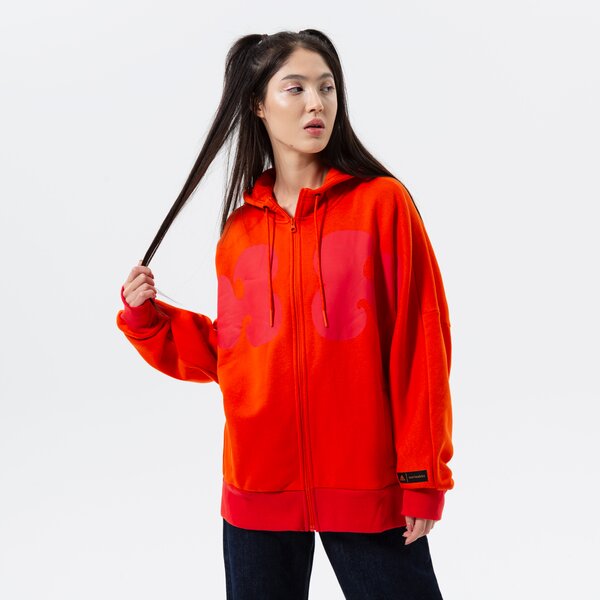 Sieviešu džemperis ADIDAS DŽEMPERIS AR RĀVĒJSLĒDZĒJU    Z KAPTUREM MMK CORANG hj7304 krāsa koraļļu