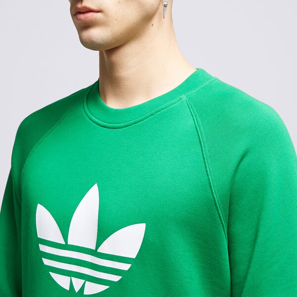 Vīriešu džemperis ADIDAS DŽEMPERIS TREFOIL CREW im4503 krāsa zaļa