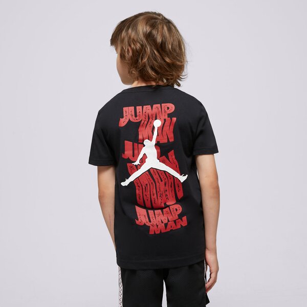 T krekli bērniem JORDAN T-KREKLS JDB WAVY MOTION JUMPMAN BOY 95d120-023 krāsa melna