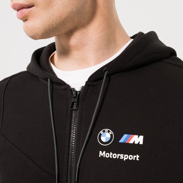 Vīriešu jaka PUMA JAKA PRZEJŚCIOWA BMW MMS HDD SWEAT JACKET 535864-01 krāsa melna