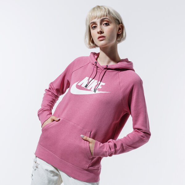 Sieviešu džemperis NIKE  DŽEMPERIS AR KAPUCI  SPORTSWEAR ESSENTIAL bv4126-614 krāsa rozā
