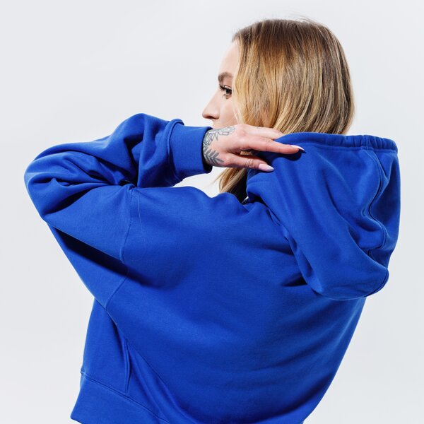 Sieviešu džemperis ADIDAS  DŽEMPERIS AR KAPUCI  HOODIE gn4773 krāsa zila