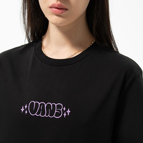 Krekli sievietēm VANS T-SHIRT DISCHORD BFF SS vn0a7tn2blk1 krāsa melna