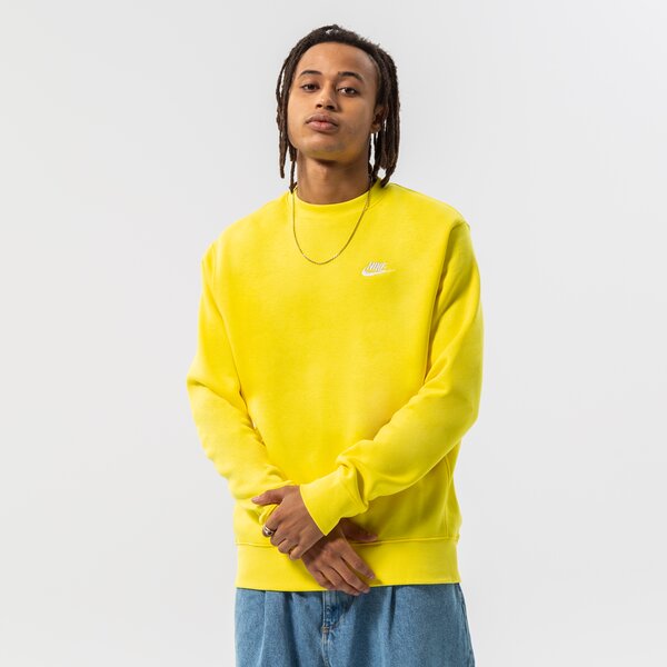 Vīriešu džemperis NIKE DŽEMPERIS NIKE SPORTSWEAR CLUB FLEECE bv2662-765 krāsa dzeltena