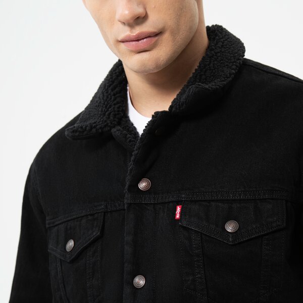 Vīriešu jaka LEVI'S JAKA TYPE 3 SHERPA TRUCKER 16365-0100 krāsa melna