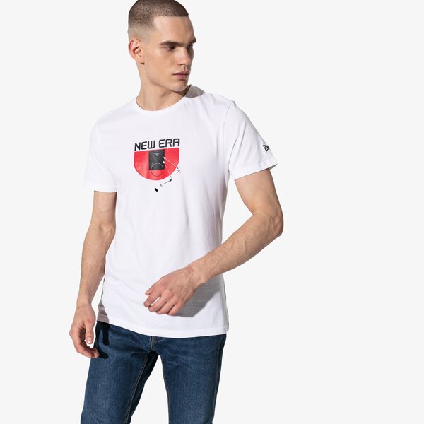 Vīriešu t krekli NEW ERA T-SHIRT SS NE BASKETBALL TACTIC 12052223 krāsa balta