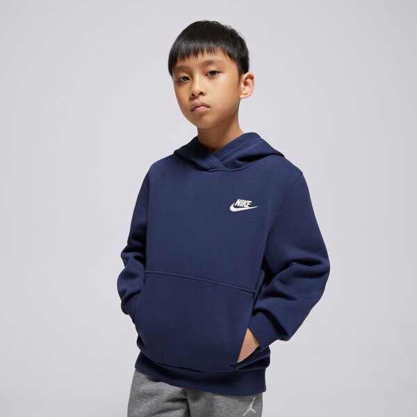 Džemperi bērniem NIKE  DŽEMPERIS AR KAPUCI  K NSW CLUB FLC HDY LBR BOY fd3000-410 krāsa tumši zila