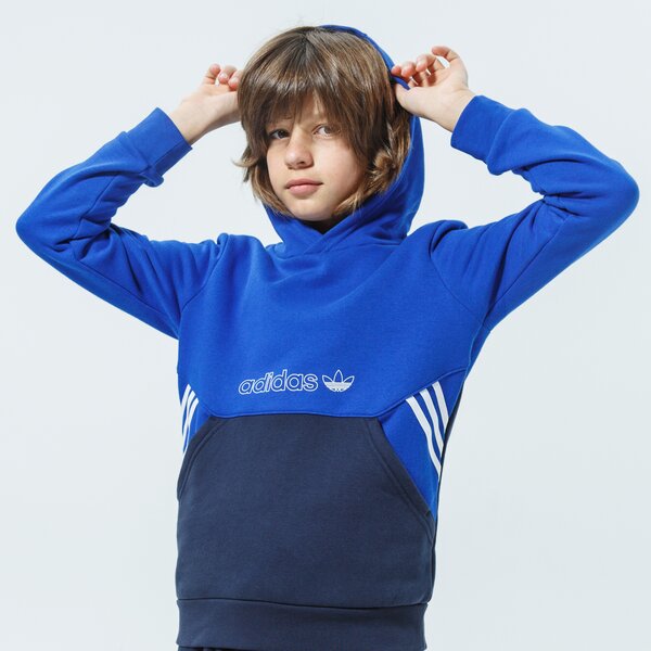Džemperi bērniem ADIDAS  DŽEMPERIS AR KAPUCI  HOODIE MM gn2384 krāsa zila