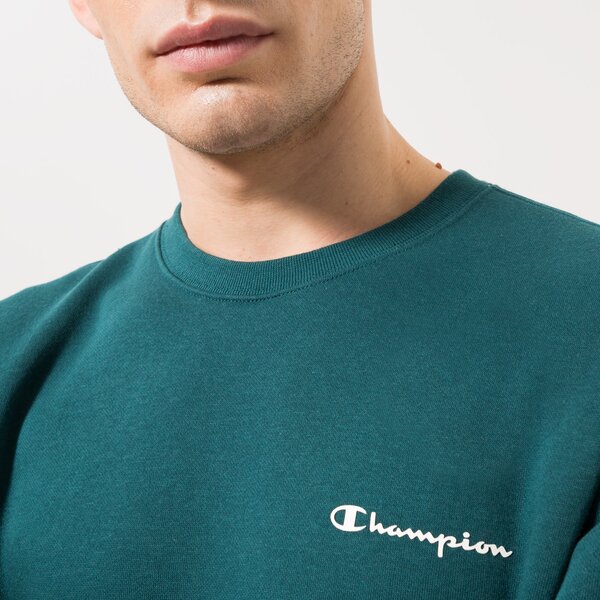 Vīriešu džemperis CHAMPION DŽEMPERIS CREWNECK SWEATSHIRT 218288gs549 krāsa zaļa