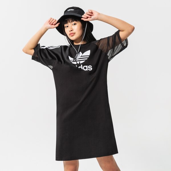Sieviešu ADIDAS KLEITA TEE SPORTA KOSTIMSS hc0637 krāsa melna