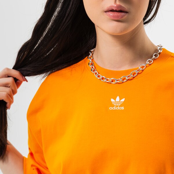 Krekli sievietēm ADIDAS ESSENTIAL TREFOIL BOYFRIEND T SHIRT hf7476 krāsa oranža