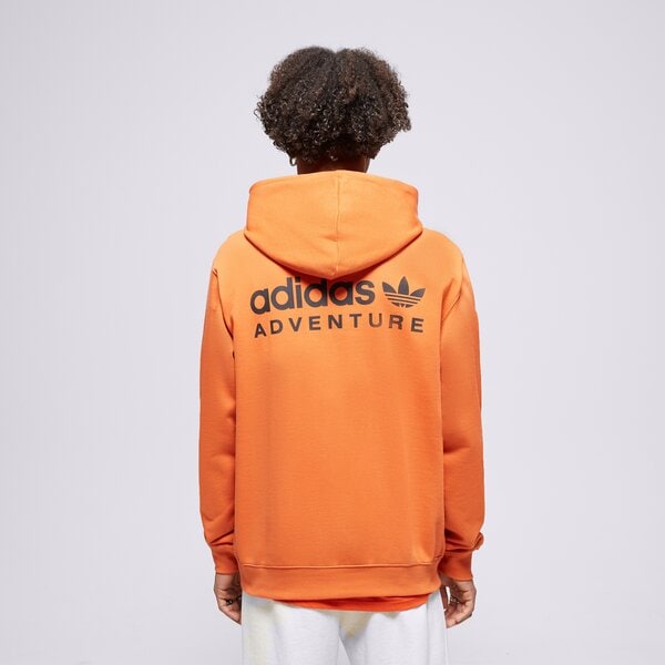 Vīriešu džemperis ADIDAS  DŽEMPERIS AR KAPUCI  ADV HOODY ic5355 krāsa oranža