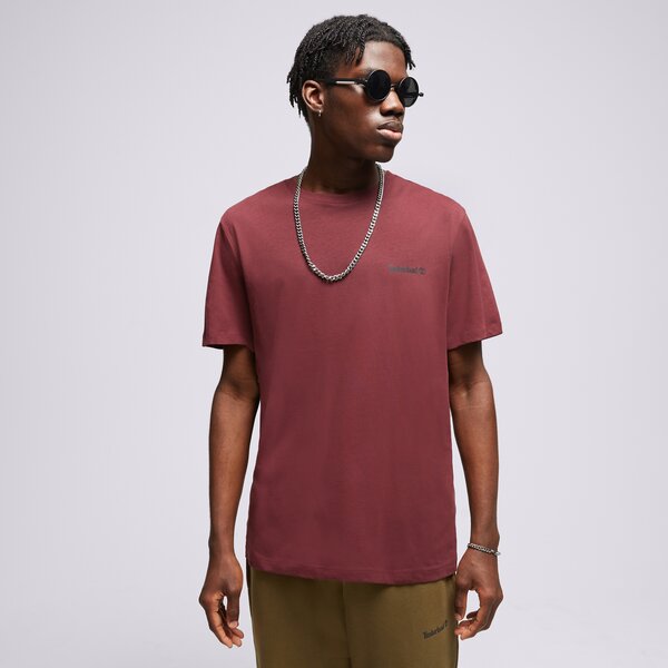 Vīriešu t krekli TIMBERLAND T-KREKLS SMALL LOGO PRINT LOGO TEE tb0a5pgzi301 krāsa bordo