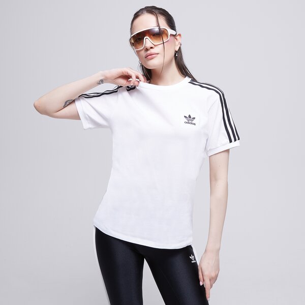 Krekli sievietēm ADIDAS T-SHIRT 3 STRIPES TEE ib7410 krāsa balta