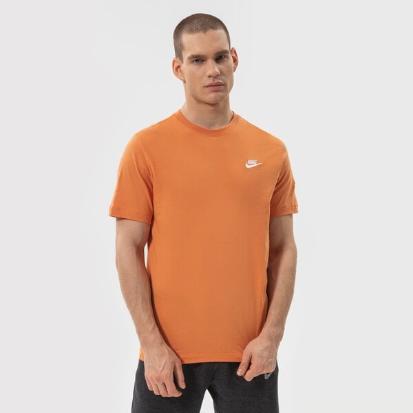 Vīriešu t krekli NIKE T-SHIRT NIKE SPORTSWEAR CLUB ar4997-808 krāsa oranža