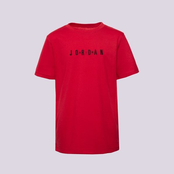 T krekli bērniem JORDAN T-SHIRT JDB MJ WORDMARK EMB CREW BOY 95d634-r78 krāsa sarkana