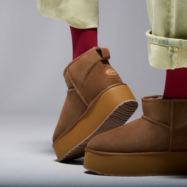 Casual sievietēm EMU AUSTRALIA STINGER MICRO FLATFORM  w13082chestnut krāsa brūna