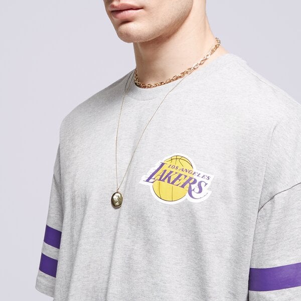 Vīriešu t krekli NEW ERA T-SHIRT NBA ARCH GRPHC OS LAKERS LOS ANGELES LAKERS 60435435 krāsa pelēka