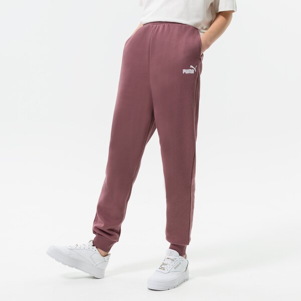 Sieviešu bikses PUMA BIKSES ESS+ EMBROIDERY HIGH-WAIST FL 670007 75 krāsa violeta