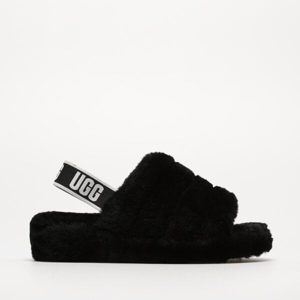 Sieviešu UGG FLUFF YEAH 1095119-black krāsa melna